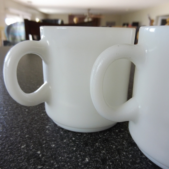 VTG Milk Glass Mug Set I Love Grandma Grandpa - Picture 3 of 6